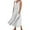 White, variant on Giftesty Summer Dresses for Women New Women's Sleeveless Cotton Linen Round Neck with Chest Button Design Long Dress
