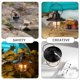 thumbnail image 5 of BRIGHTFUFU 1 Conjunto de luz de campamento portátil Vintage LED LANTERN RECARGABLE RECARGABLE USB Linterna Accesorio de camping, 5 of 7