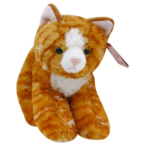 Wild Republic ORANGE TABBY CAT Hug'ems 7" Floppy Plush Hugems Stuffed Kitten NEW 