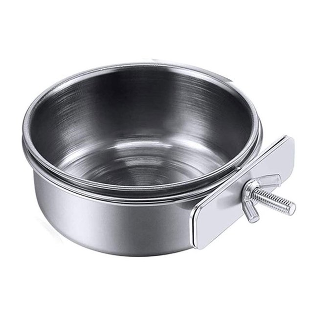 Bandeja para comedero para pájaros, taza para loro, tazón de comida, soporte para clip, taza para gallinero, jaula para pájaros, tazón de agua, periquito, periquito, gris africano, loro Xuanfeng, Agapornis, suministros para pájaros, utensilios JM