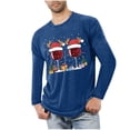 thumbnail image 1 of Blusas y camisas de manga larga con cuello redondo para hombre, ropa deportiva para el hogar, pijamas, camisetas de color liso, blusa deportiva para hombre, poliéster, 1 of 5