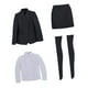 thumbnail image 5 of Traje de Mujer a Escala 1/6, Ropa de Muñeca, Traje, Abrigo, Camisa Blanca de Manga Larga, Moda Formal Coleccionable, 5 of 9