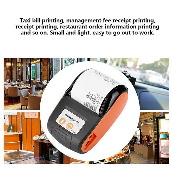 Bill Printer, 58mm Wireless Receipt Printer Receipt Thermal Printer, For Home