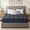 Navy Blue, variant on DADO DIDO Memory Foam Mattress Topper, 3 inch California King, Dual Layer Gel Foam Cooling Pillow Top, Back Pain Relief, White