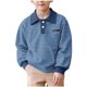 thumbnail image 1 of Odeerbi Camisas de Golf de Chicos y Niñas Con Cuello de Color A Rayas de Manga Larga Uniforme de La Escuela Camisas de Tenis, 1 of 9