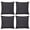 Black, variant on Set of 4 Soft Thick Velvet Throw Pillow Covers Solid Decorative Square Cushion Case for Couch Sofa Bed,16 x 16 Inch, Dark Green