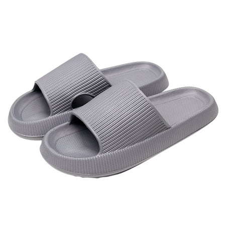 

Cloud Slippers Slides for Women and Men Massage Shower Bathroom Non-Slip Quick Drying Open Toe Super Soft Comfy Thick Sole Home House Cloud Cushion Slide Sandals for Indoor & Outdoor Platform Shoes