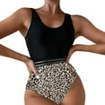 thumbnail image 1 of Aayomet Bathing Suits for Women Color Leopard Print Strap Off Shoulder Backless Jumpsuit Swimsuit (A, M), 1 of 4