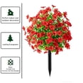 thumbnail image 3 of 22" Artificial Topiary Ball Flowers For Outdoors Planters, Spring Decoration, UV Resistant Faux Summer Plants, Fake Bushes Indoor Decor, Mix 4 Colors for Garden, Porch & Patio, 3 of 5
