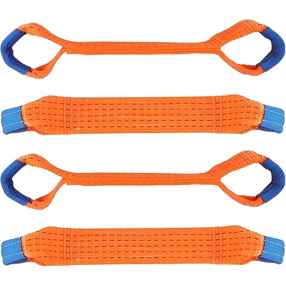 4 Universal Vehicle Transport Straps, 50mm Wide, Wear-resistant, Non-slip, Reusable Tension Straps with Safety Locking Hooks, Suitable for Cars, Trailers, and Roof Racks