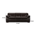 thumbnail image 5 of Leatherette Sofa with Pillow Top Arms and Piping details, Dark Brown, 5 of 5