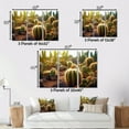 thumbnail image 4 of Designart "Sunrise Over a Perfect Cactus Landscape II" Floral Art Living Room Set, 4 of 5