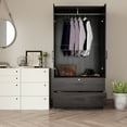 thumbnail image 4 of Woodpeckers Furniture and Mattress 2-Door Wardrobe with 2-Drawers New Design, 4 of 6