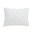 thumbnail image 6 of Laural & Mayfair Chenille Chevron White 3-Piece Comforter Set, Full/Queen, 6 of 10