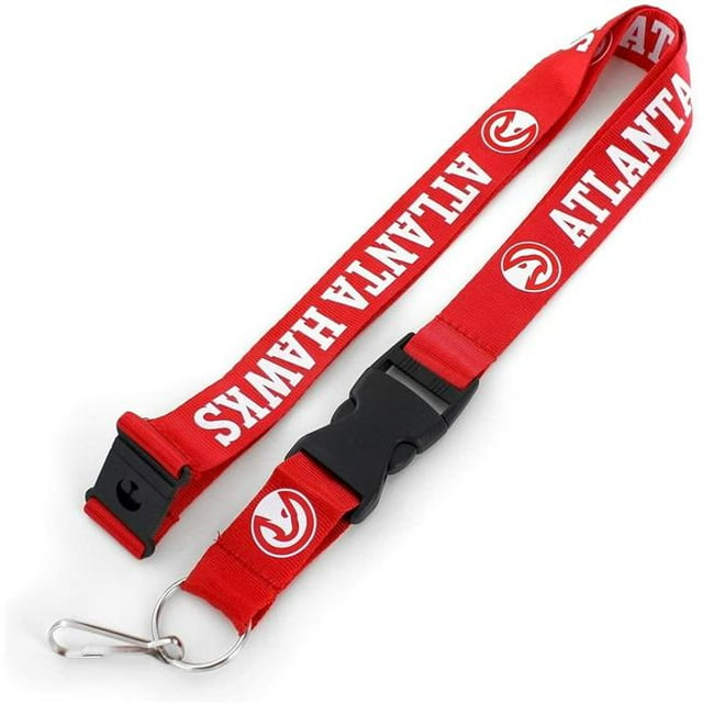 Caseys 6326401666 Atlanta Hawks Lanyard, Red