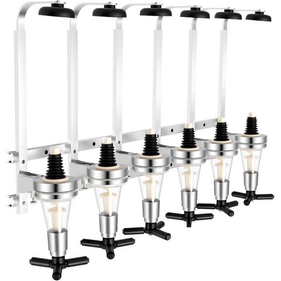 Liquor Dispenser, 6 Bottle Wall Mounted Liquor Dispenser Bar Beer Wine Bottle Beverage Cabinet