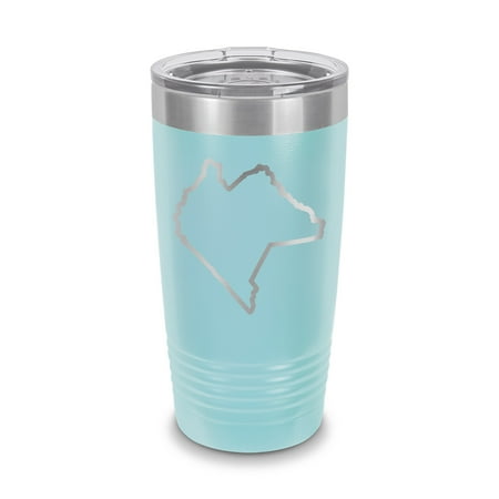 

Chiapas State Shaped Tumbler 20 oz - Laser Engraved w/ Clear Lid - Stainless Steel - Vacuum Insulated - Double Walled - Travel Mug - cs chis mexico free and sovereign state of v1 - Light Blue