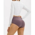 thumbnail image 4 of INNERSY Women's Cotton High Waisted Briefs 5-Pack Postpartum Full Coverage Underwear(L,Violet Blush), 4 of 9