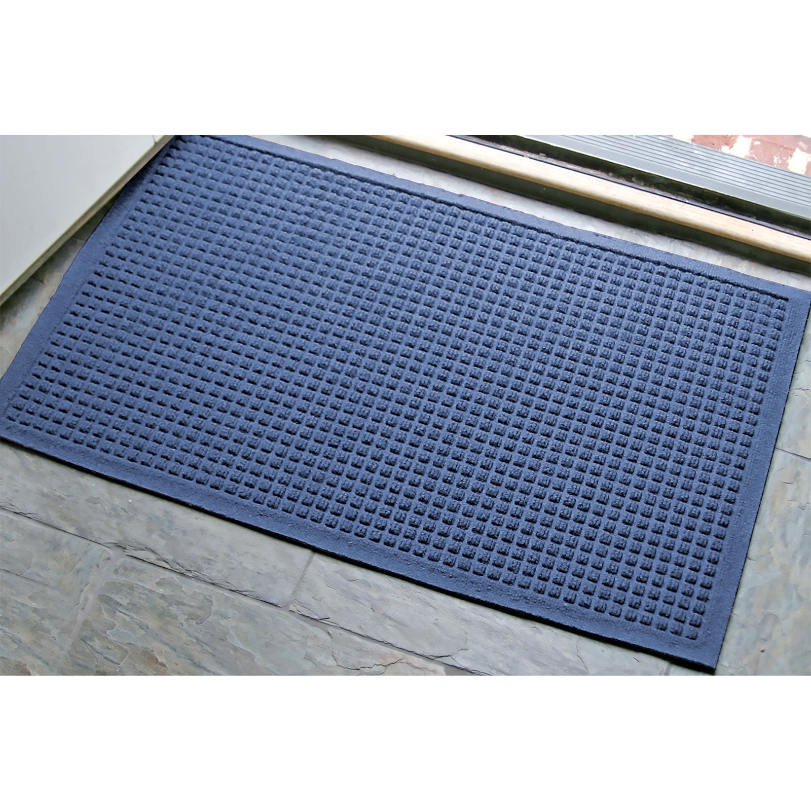 Aqua Shield Squares Doormat, Navy, 2'x3'