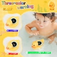 thumbnail image 3 of Smart LED temperature sensing little yellow duck bathtub toy - baby water temperature real-time monitor + anti-scalding toy, three-color display warning, childcare safety bathing companion, 3 of 8