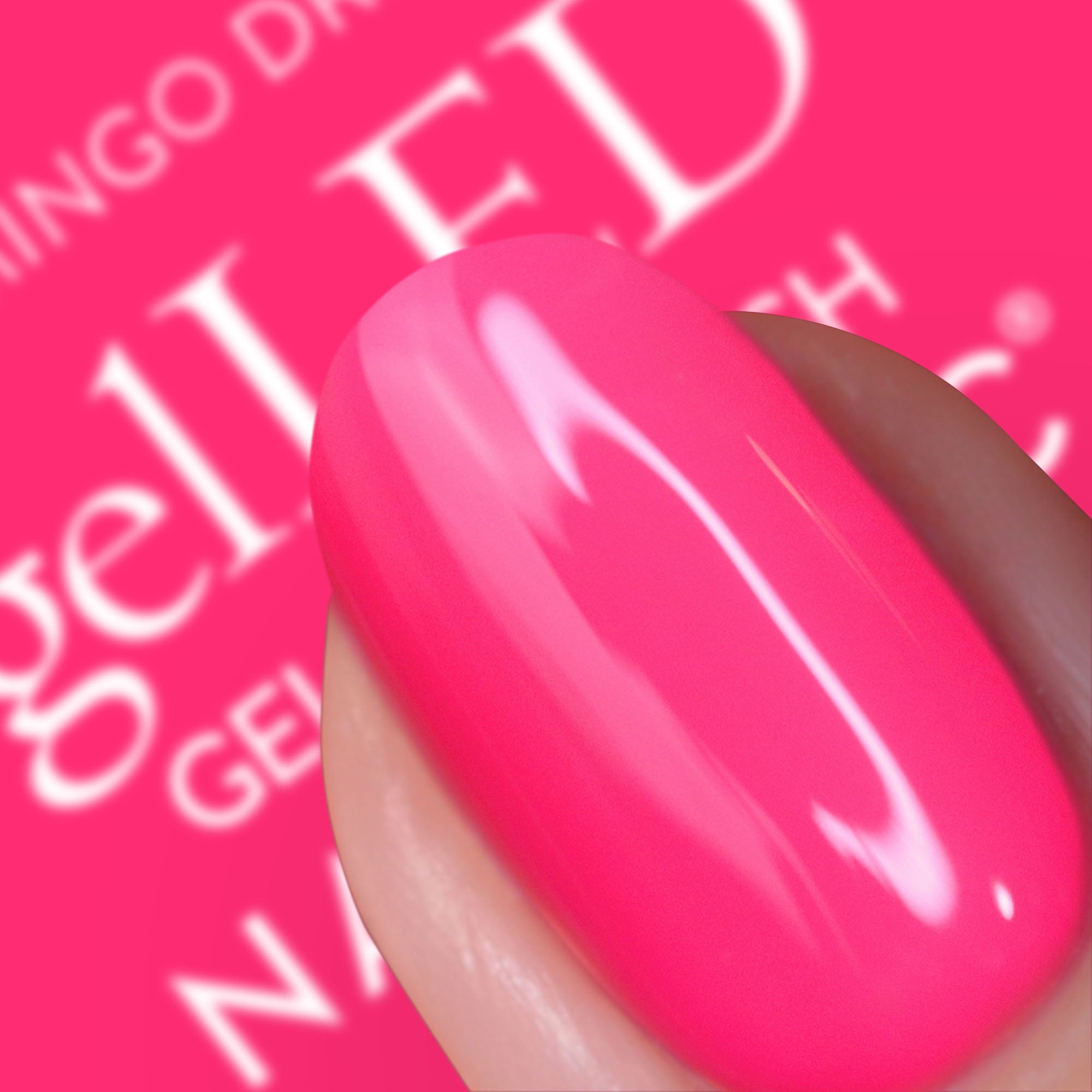Nails.INC x Sensationail GelLED Gel Nail Polish, Flamingo Dreams, Neon Pink, 0.33 fl oz