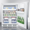 thumbnail image 4 of Built-in undercounter refrigerator-freezer for general purpose use, with dual evaporator cooling, cycle defrost, SS door, thin handle and white cabinet, 4 of 4