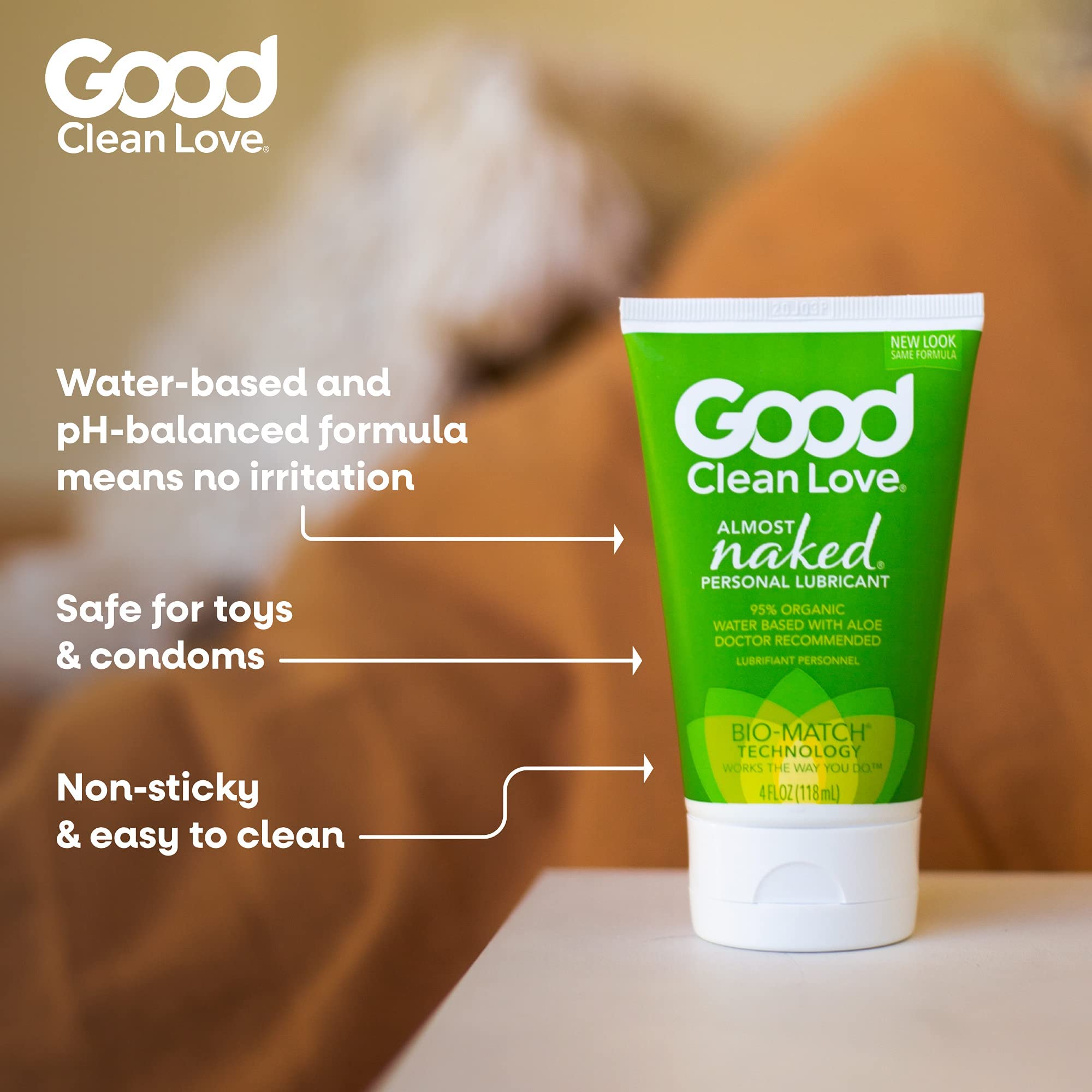 Good Clean Love: Almost Naked® Organic Personal Lubricant 4 oz - image 2 of 6