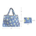 thumbnail image 2 of Wrapables Large Foldable Tote Nylon Reusable Grocery Bags, Sprig, 2 of 6
