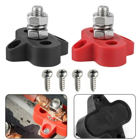 

M8 Red & Black Junction Block Power Post Insulated Terminal Studs 8Mm