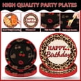 thumbnail image 3 of 96Pcs Cheetah Print Party Supplies Set Leopard Birthday Plates and Napkins Red Black Cherry Theme Disposable Tableware for Girls Women Birthday Wedding Coquette Party Decorations, 3 of 4