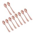 thumbnail image 4 of Vajilla desechable, suministros premium resistentes, juego de cubiertos, utensilios para postres, festivales, catering familiar, eventos, bodas. 10x cucharas de oro viejo, 4 of 9