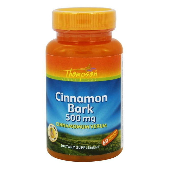 Thompson Cinnamon Bark 500 mg. 60 Vegetarian Capsules