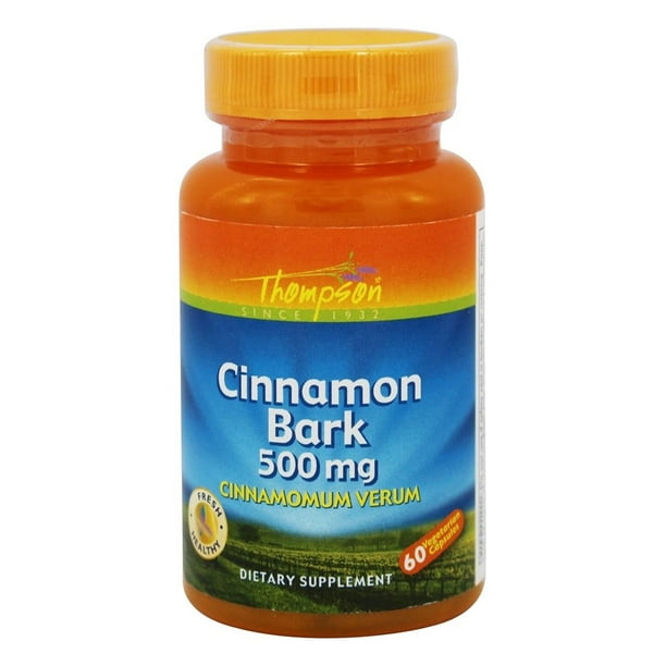 Thompson Cinnamon Bark 500 mg. 60 Vegetarian Capsules