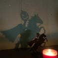 thumbnail image 2 of Transemion Stainless Steel Classic Pattern Candle Holders With Vivid Images For Halloween Decor Spooky J 1Set, 2 of 6