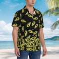 thumbnail image 5 of Avocado Hawaiian Shirts For Men, Summer Short-Sleeve Relaxed-Fit Button-Down Shirts 3x-Large, 5 of 9