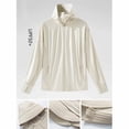 thumbnail image 2 of Zivyakyron Long Sleeve Windbreaker Jackets for Men Rain Quick Dry Zip up Lightweight Loose Hooded Jackets Plain Outdoor Khaki L, 2 of 7