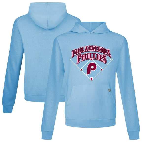 Men's Levelwear Light Blue Philadelphia Phillies Phantastic Relay Pullover Hoodie