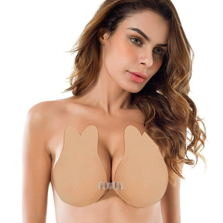 Inevnen Adhesive Bra Strapless Sticky Invisible Push up Silicone