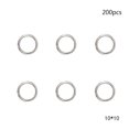 thumbnail image 5 of WHAMVOX 200Pcs Steel Craft Rings Key Rings Split Rings for Keychains Silver Circle Adults, 5 of 8