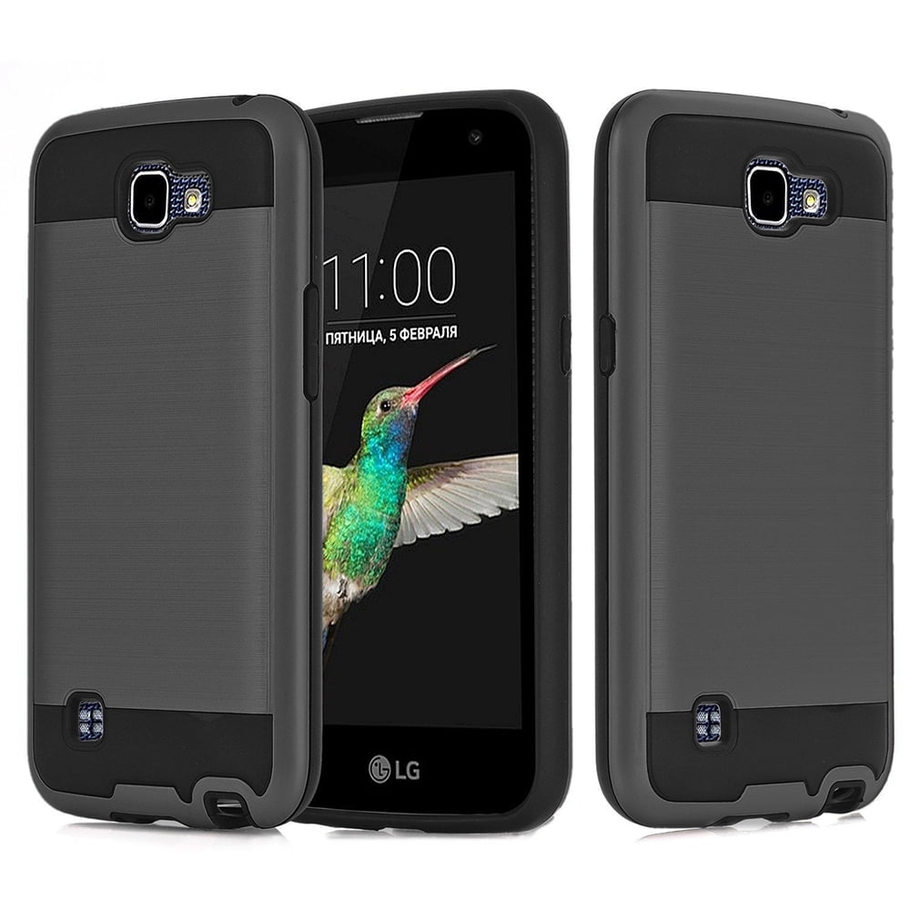 Lg Spree   Vs425   K4 Hybrid Heavy Duty Shockproof Protective Case 