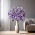 thumbnail image 5 of 4PCS Artificial Sophora Flowers, Faux Hanging Fake Silk Vine Bouquet for Home Wall Wedding Party Courtyard Indoor Outdoor Spring Decoration(Purple), 5 of 5