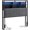 Black, variant on Full-size headboard: 3-tier storage shelves, soft velvet cushion, 2 outlets, USB ports & LED lights, comfy backrest, sleek black finish