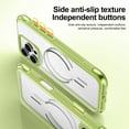 thumbnail image 6 of Magnetic Clear Case For iPhone 15 Plus Compatible with MagSafe, Shockproof Hybrid Protective Cover, Anti-Yellow Transparent Back, Soft Bumper Four Corner Drop Protection Phone Case,Green, 6 of 8