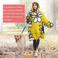 thumbnail image 4 of Yellow Daisy Flower Pattern Wearable Oversized Blanket,Wearable Blanket Hoodie for Adults,Cozy Hooded Blankets with Super Pockets,Super Warm Fuzzy Pullover for Women & Men, 4 of 6