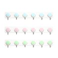 thumbnail image 4 of 2pcs Wall Mounted Hook Rack 6 Hooks Rack Self-Adhesive Coat Hanger Reversible Row Hook Storage Rack for Office Kitchen Random Color, 4 of 7