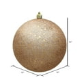 thumbnail image 2 of Vickerman 10" Cafe Latte Sequin Ball Ornament, 2 of 2