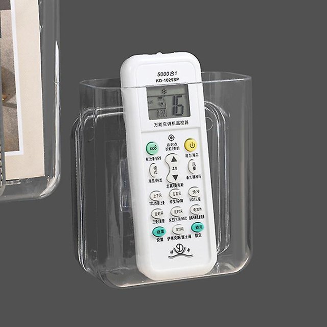 Caja de almacenamiento montada en la pared Perforación libre Estante de almacenamiento multifuncional impermeable Hogar 5 Transparente Kuyhfg Sin marca