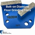 thumbnail image 2 of Bolt-On Trapezoid Grinder Disc For Floor Grinding Machines Hard Bond 18/20 Grit, 2 of 5