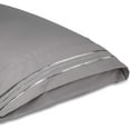 thumbnail image 5 of Microfiber Pillowcases Pack of 2 - Pillowcase Wrinkle, Fade, Stain Resistant -Hypoallergenic (King,Gray) By Lux Decor Collection, 5 of 6