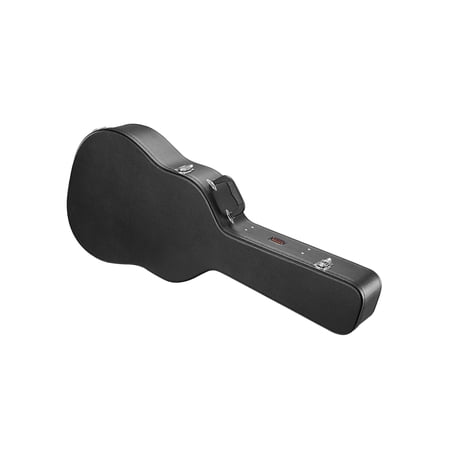 VEVOR Acoustic Guitar Hard Case, 43.31 in Gourd-Shaped Guitar Hard Case, With Lock Latch Key Handle, PVC Padding Soft Lining Water-Resistant Hard Shell Guitar Case,for 39-41 in Acoustic Guitar,Black